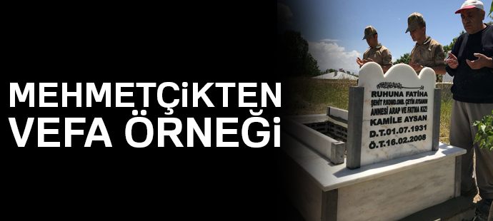 Mehmetçikten vefa örneği