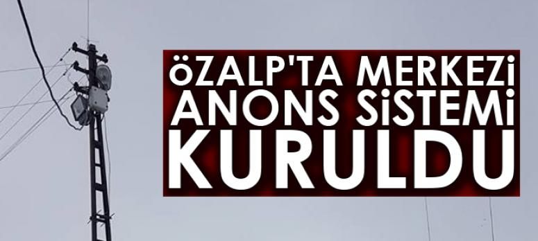 Özalp Belediyesinden merkezi anons sistemi kuruldu