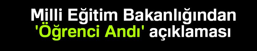 Milli Eğitim Bakanlığından 