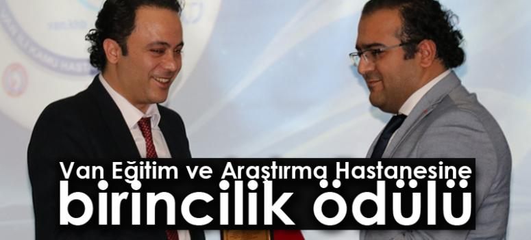 Van Eğitim ve Araştırma Hastanesine birincilik ödülü