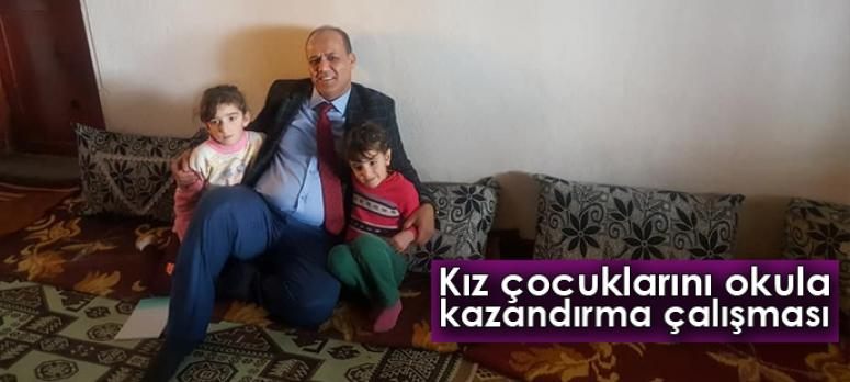 Kız çocuklarını okula kazandırma çalışması