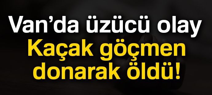 Kaçak göçmen donarak öldü