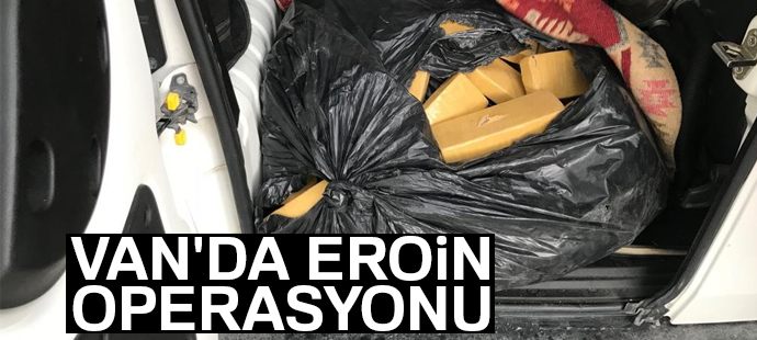 Park halindeki araçtan 51 kilo 420 gram eroin ele geçirildi