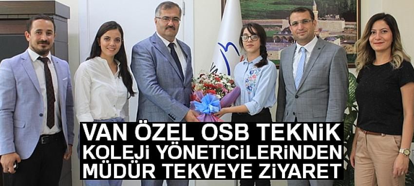 Van Özel OSB Teknik Koleji yöneticilerinden Müdür Tevke