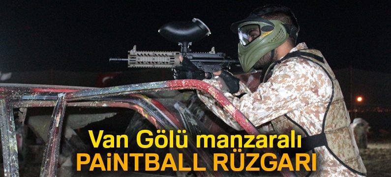 Van Gölü manzaralı paintball rüzgarı