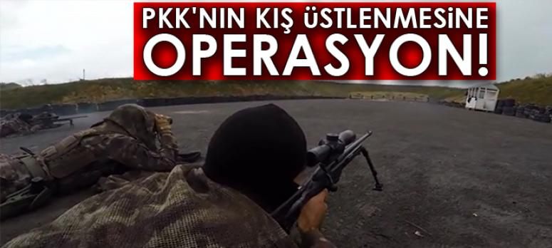 Jandarmadan teröristlerin kış üslenme alanlarına operasyon