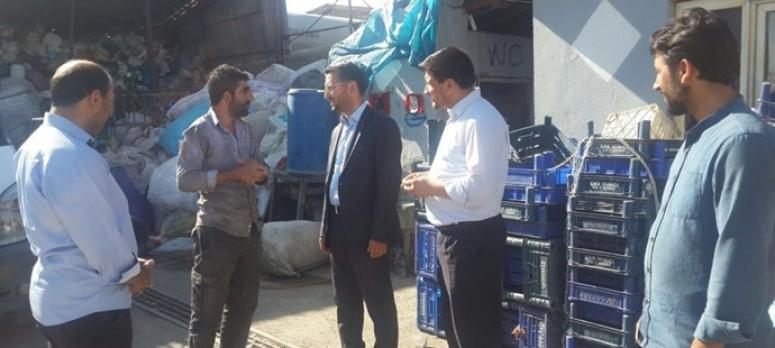 HÜDA PAR Van İl Başkanı hurdacılar sitesini ziyaret etti