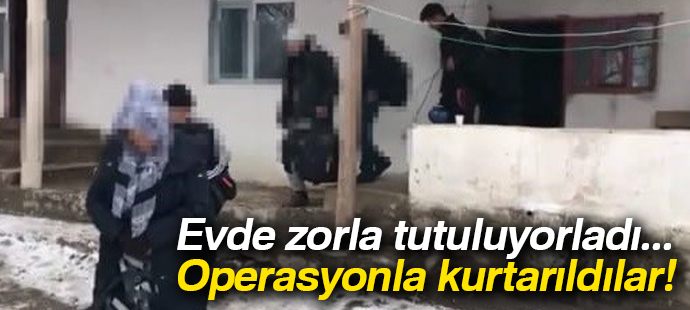 Evde zorla tutulan 34 yabancı uyruklu şahıs kurtarıldı