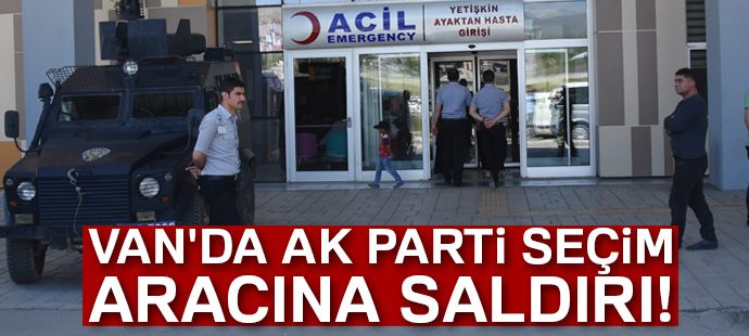 AK Parti seçim aracına saldırı