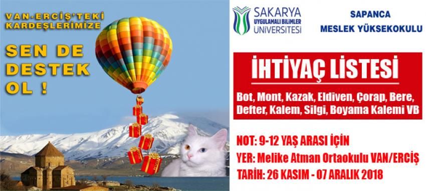 Öğrencilerden Vanlı çocuklara yardım kampanyası