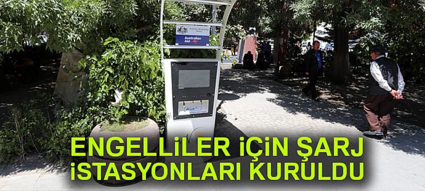 Van Büyükşehir Belediyesi engelliler için şarj istasyonları kurdu