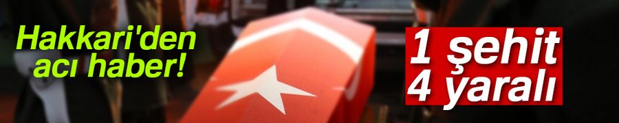 Üs bölgesine güdümlü füze saldırısı: 1 şehit, 4 yaralı