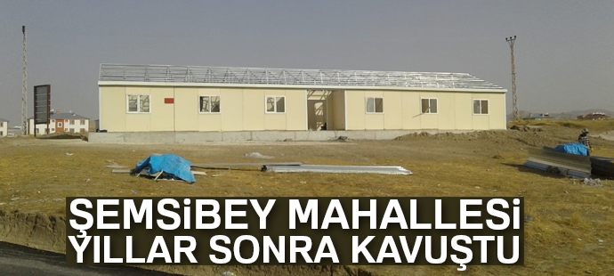 Şemsibey Mahallesi, yıllar sonra Aile Sağlık Merkezi kavuşuyor