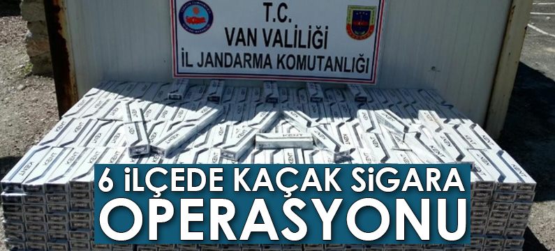 Jandarma 6 ilçede 37 bin 330 paket kaçak sigara ele geçirdi