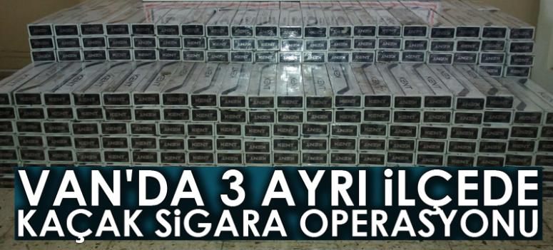 Jandarma, 3 ayrı ilçede 16 bin 231 paket kaçak sigara ele geçirdi