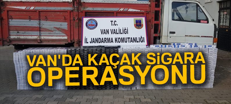 Jandarma 10 bin 610 paket kaçak sigara ele geçirdi