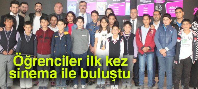 Öğrenciler ilk kez sinema ile buluştu