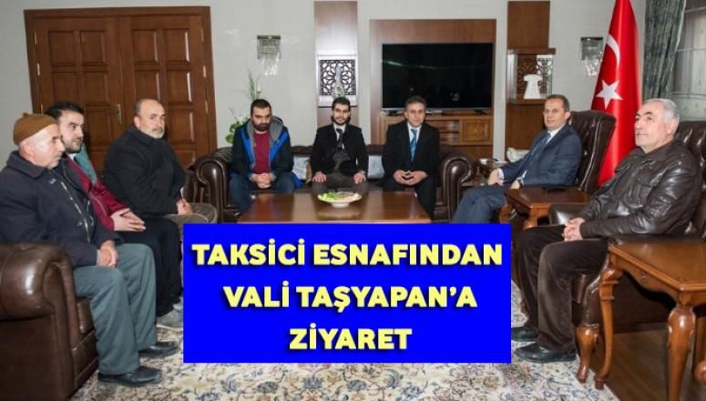 Taksici esnafından Vali Taşyapan