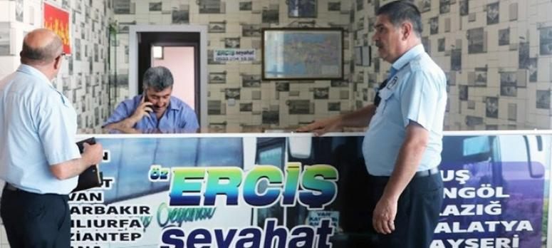 Van Şehirler Arası Yolcu Terminalinde denetim