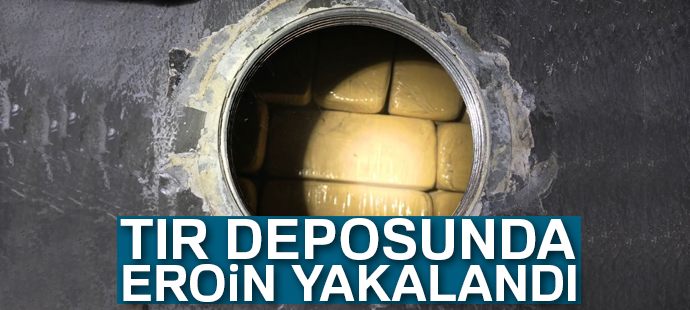 Tırın deposunda 140 kilo eroin çıktı