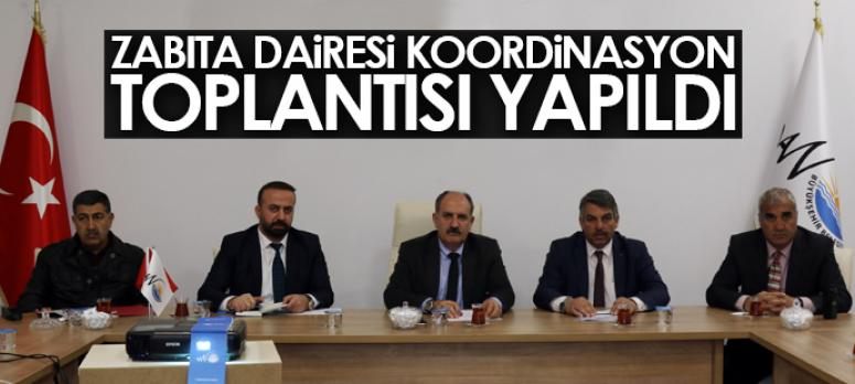 Zabıta dairesi koordinasyon toplantısı yapıldı