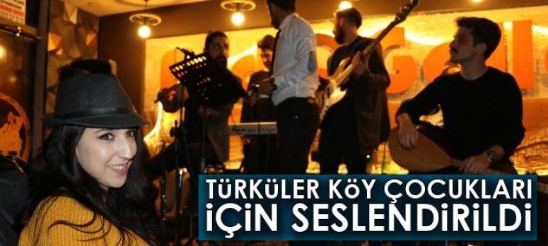 Türküler köy çocukları için seslendirildi