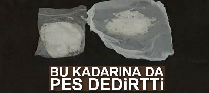 Şüphelinin karnında ve bacak arasında sakladığı uyuşturucu ele geçirildi