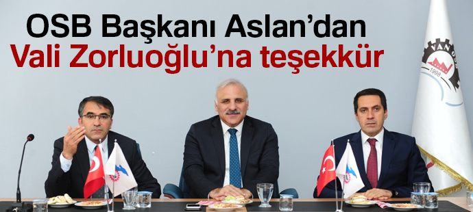 OSB Başkanı Aslan