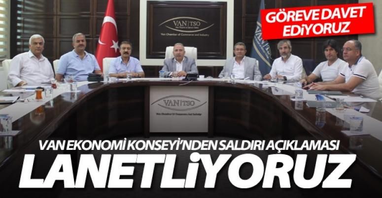Van Ekonomi Konseyi terör saldırısını kınadı