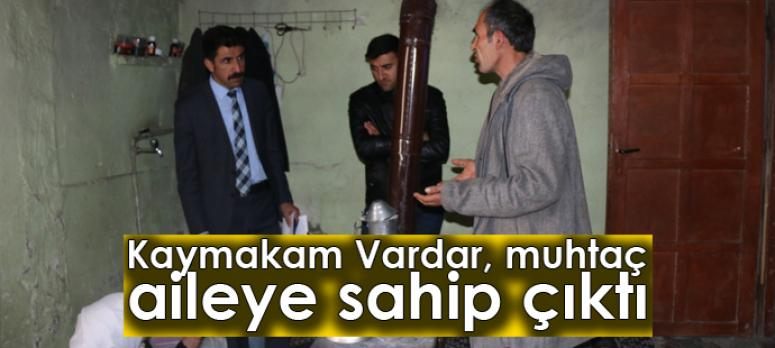 Kaymakam Vardar, muhtaç aileye sahip çıktı