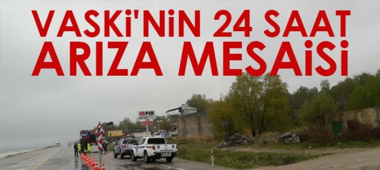 Arızayı gidermek için 24 saat kesintisiz mesai