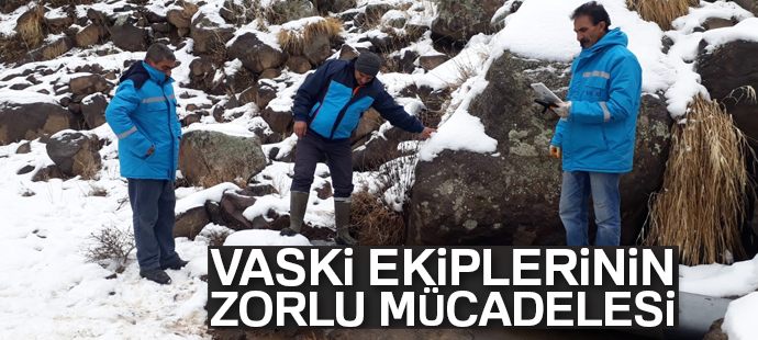 VASKİ ekiplerinin zorlu mücadelesi