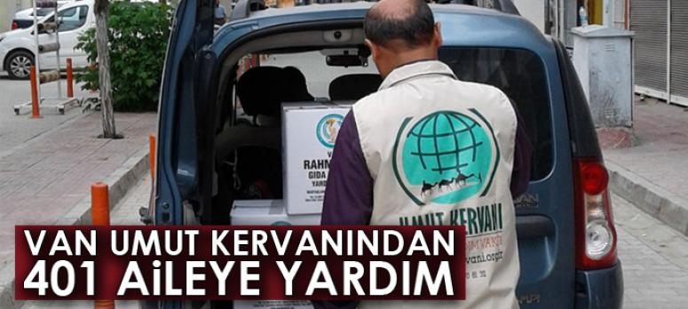 Van Umut Kervanından 401 aileye yardım