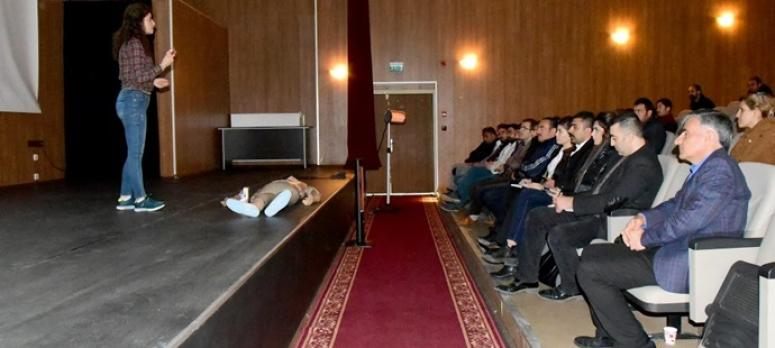 İpekyolu Belediyesi personeline ilkyardım eğitim