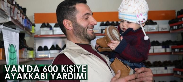Van Umut Kervanından 600 kişiye ayakkabı yardımı