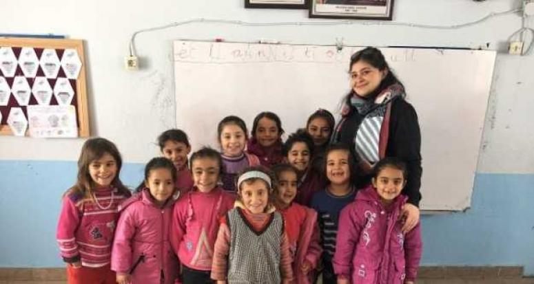 Esnaftan öğrencileri ısıtan yardım