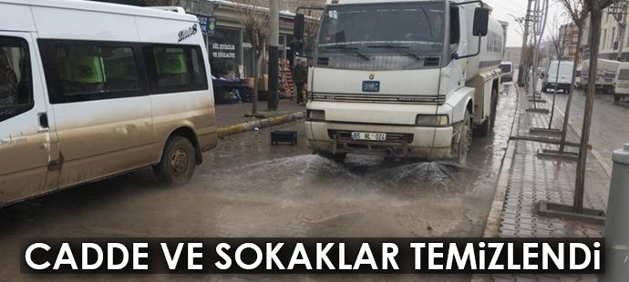 Cadde ve sokaklar temizlendi