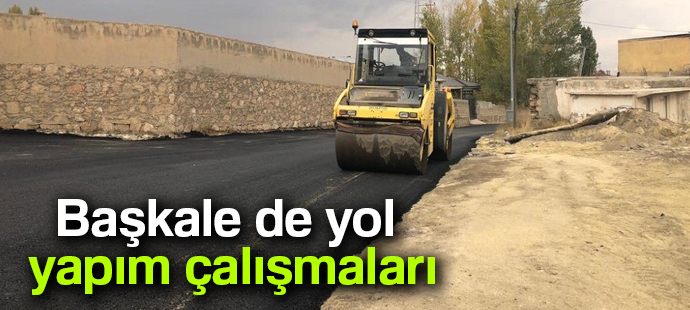 Başkale de yol yapım çalışmaları